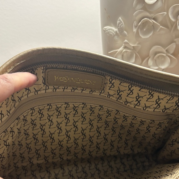 YSL Leopard Print Leather Clutch - Picture 3 of 8